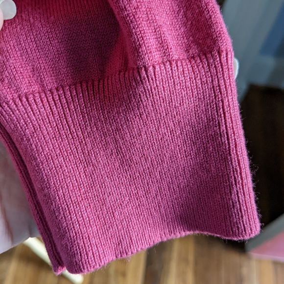 🎀 EUC Cable & Gauge Rosy Pink Crew Neck Bow Sweater, Size XL - Picture 6 of 10